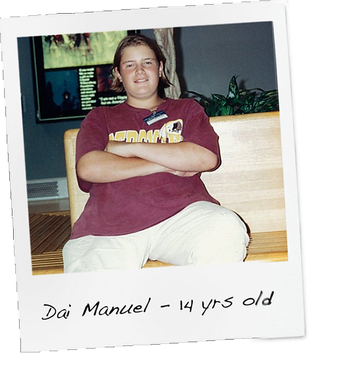 Dai Manuel at fourteen years old